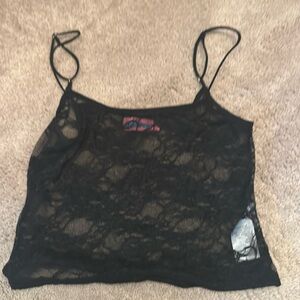 Black lace camisole size small Edikted brand